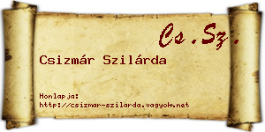 Csizmár Szilárda névjegykártya